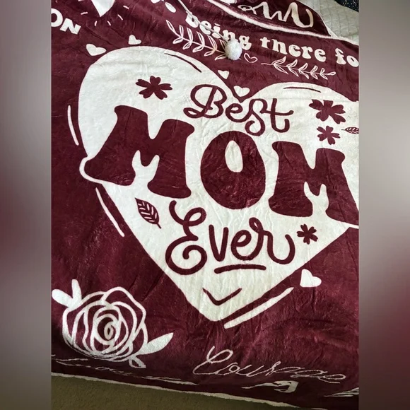 Blanket Robe MOM My Best Friend Hoodie Warm Wraparound NEW! - Picture 5 of 13